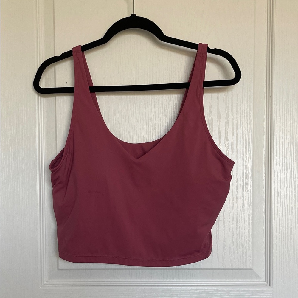 Amazon Pink Sleeveless Crop Top